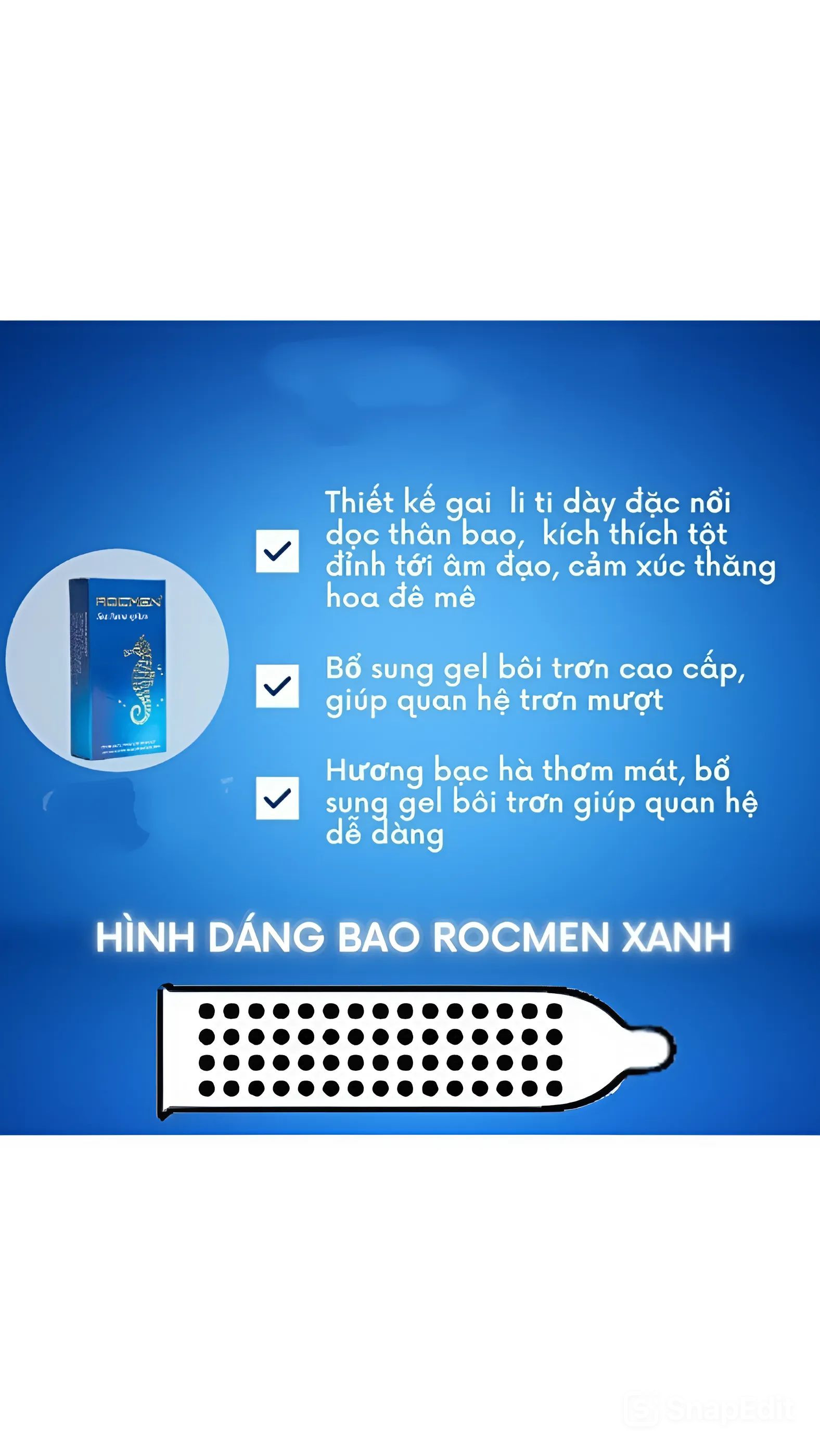 Combo 2 hộp (20 chiếc) Bao Cao Su Rocmen 3