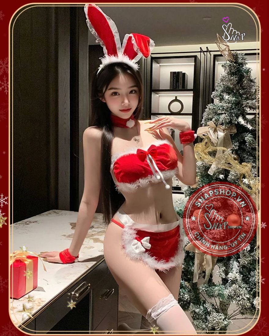 Bộ đồ gi&aacute;ng sinh tai thỏ gợi cảm Fe&eacute; Et Moi