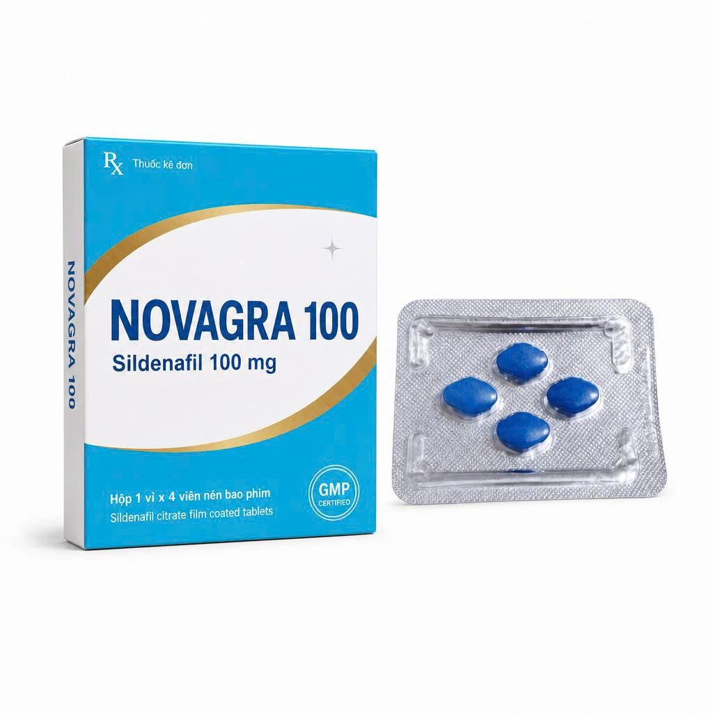 Vi&ecirc;n uống hỗ trợ tăng cường sinh l&yacute; nam Novagra 100 1 Vi&ecirc;n