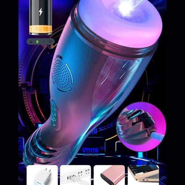 Âm đạo giả rung phát nhiệt bú có âm thanh sạc USB Jiuai Torp