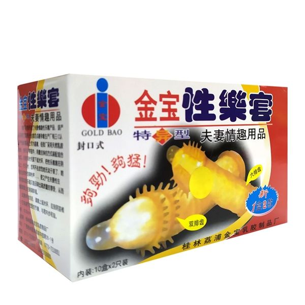 Bao cao su gai bi kiểu Gai Gold 1 hộp Hộp 2 cái