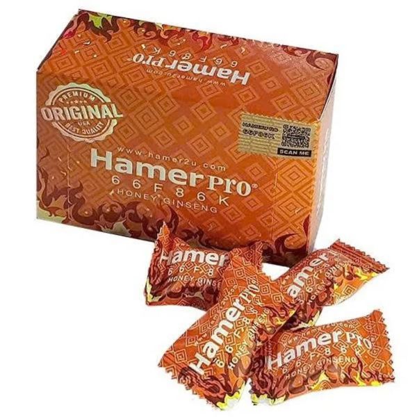 Kẹo nhân sâm hỗ trợ cương dương Mật Hamer Pro 66F86K Ong 1 v