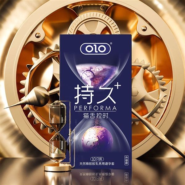 Bao cao su kéo dài quan hệ OLO Performa Tím Shock++ Hộp 10 c