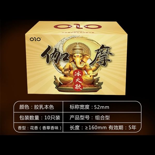 Bao cao su kéo dài quan hệ Voi OLO Gama Vàng Hộp 10 cái