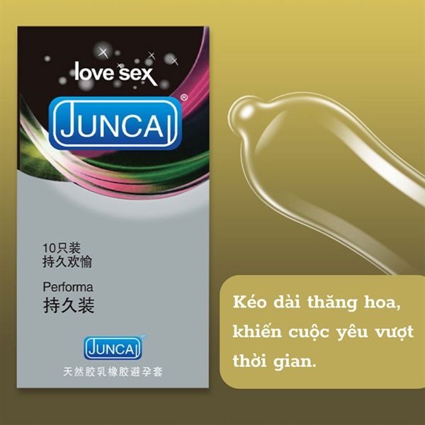 Bao cao su kéo dài quan hệ Juncai Performa JC-19 Hộp 10 cái