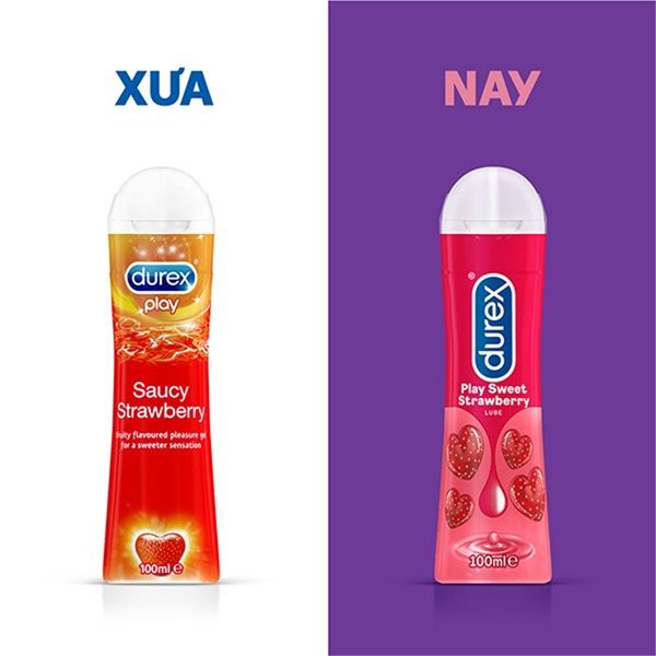 Gel bôi trơn hương thơm DKSH Durex Strawberry Chai 100ml