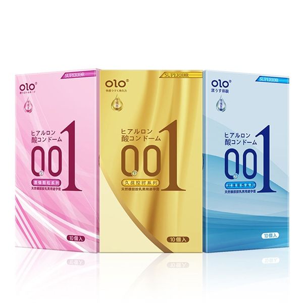 Bao cao su gân nhám OLO Superior Hồng Nhám Hộp 10 cái