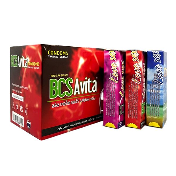 Bao cao su khách sạn nhà nghỉ Avita 2 hộp Hộp 10 cái