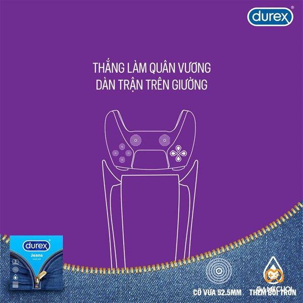 Bao cao su size lớn DKSH Durex Jeans Hộp 3 cái