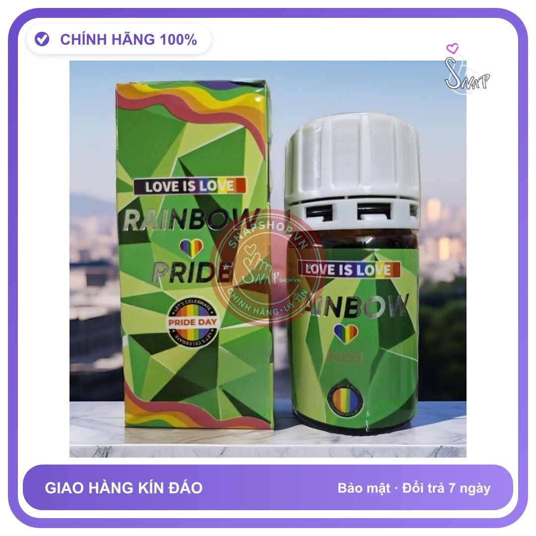 Chai hít tăng khoái cảm Popper RAINBOW PRIDE 40ml Che Tên Ch