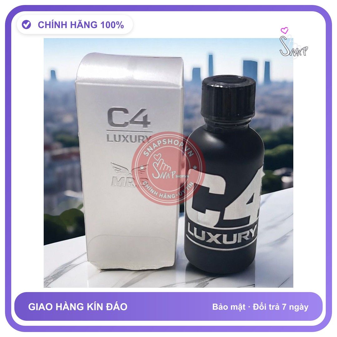 Chai hít tăng khoái cảm Popper C4 LUXURY 30ml Che Tên Shop P