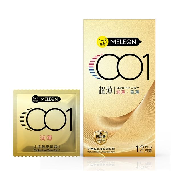 Bao cao su siêu mỏng Meleon 001 Ultra Thin Hộp 12 cái