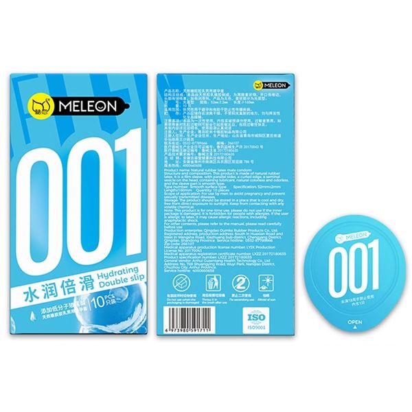 Bao cao su siêu mỏng Meleon Ultra Thin 001 - Hydrating Doubl