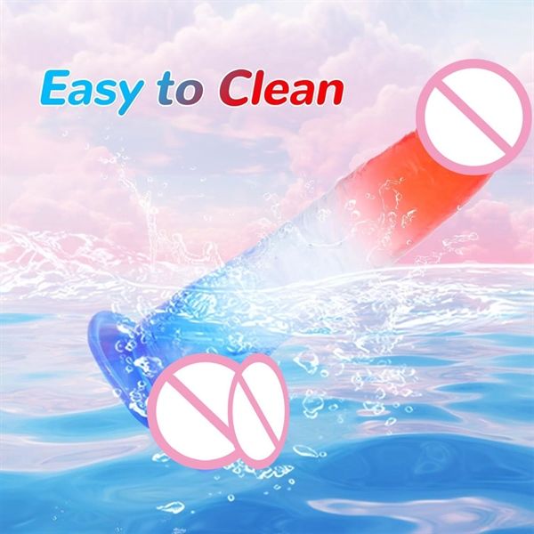 Dương vật giả có đế hít 2 Màu Trứng Jiuai