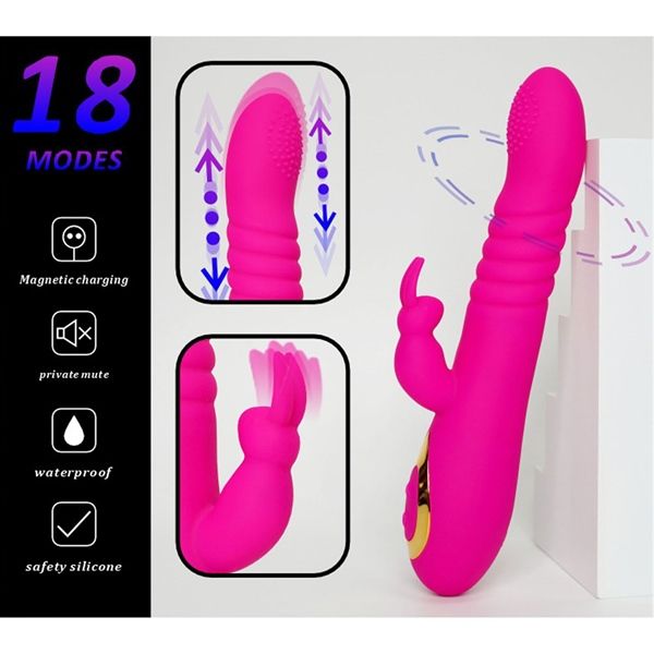 Dương vật giả sạc USB Boqi Rabbit BQ587
