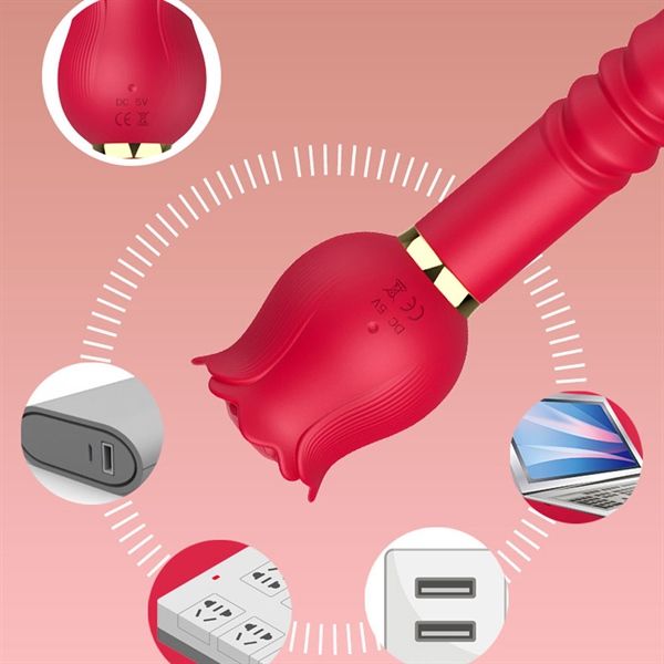 Dương vật giả liếm hút sạc USB Aifeiya Lea Licker