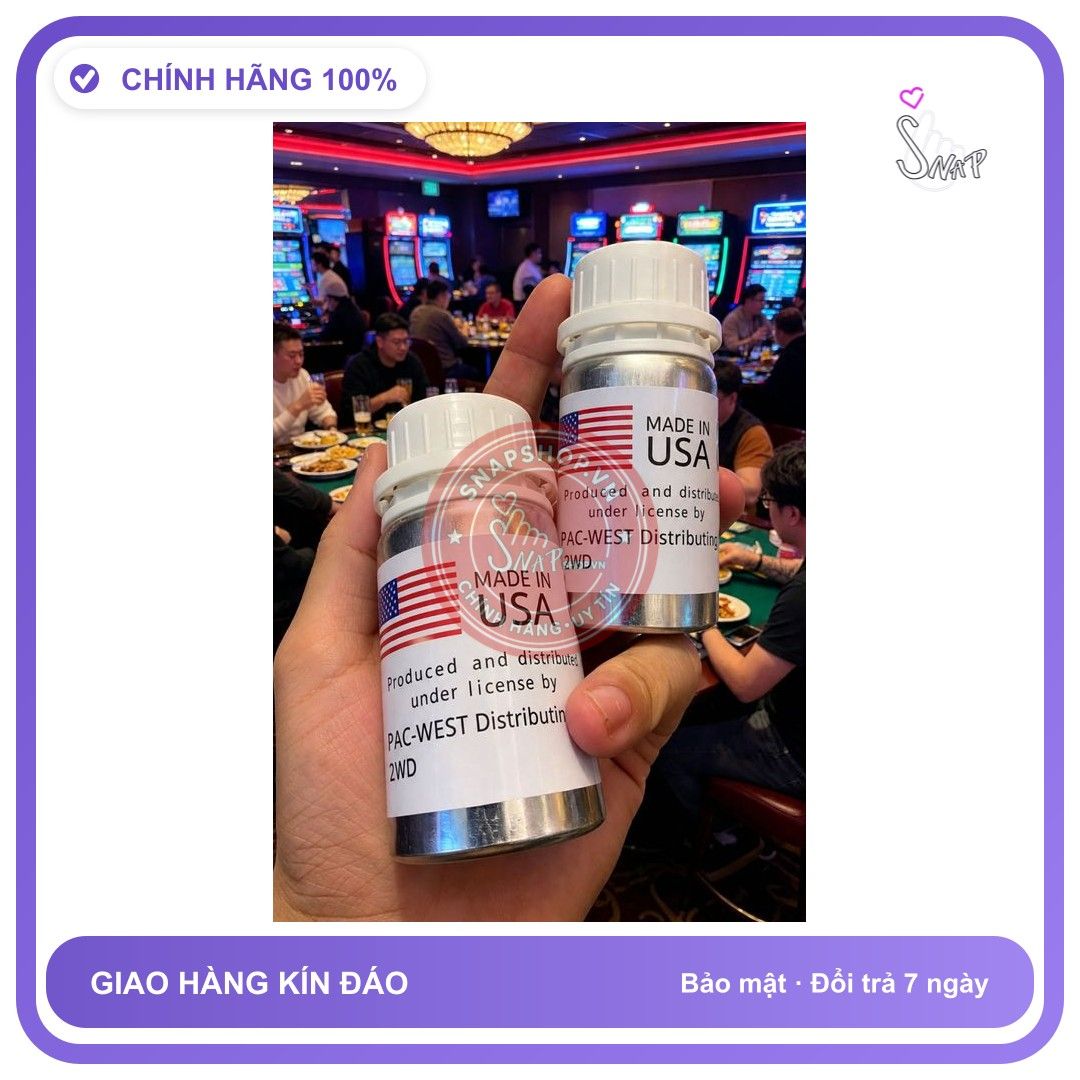 Chai hít tăng khoái cảm Popper PAC-WEST 60ml Popper Khô 60ml