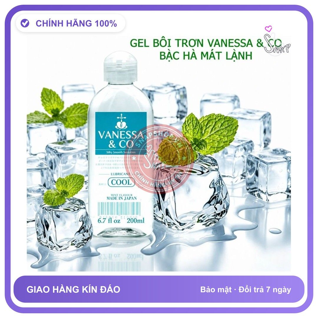 Gel bôi trơn VANESSA & CO 200ml Che Tên Gel bôi trơn mát lạn