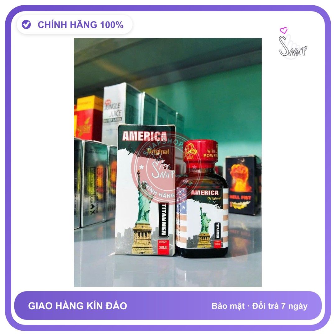 Chai hít tăng khoái cảm Popper AMERICA 30ml popper 30ml usa 