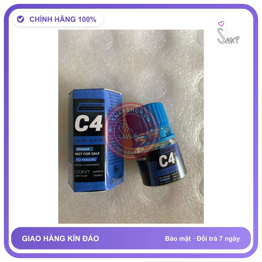 Chai hít tăng khoái cảm Popper C4 20ml Popper 20ml C4 chính 