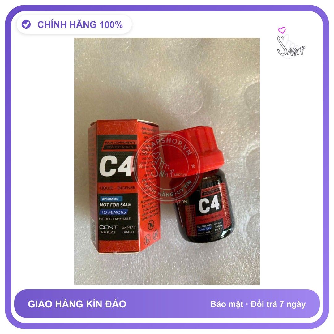 Chai hít tăng khoái cảm Popper C4 20ml popper 20ml C4 cao cấ