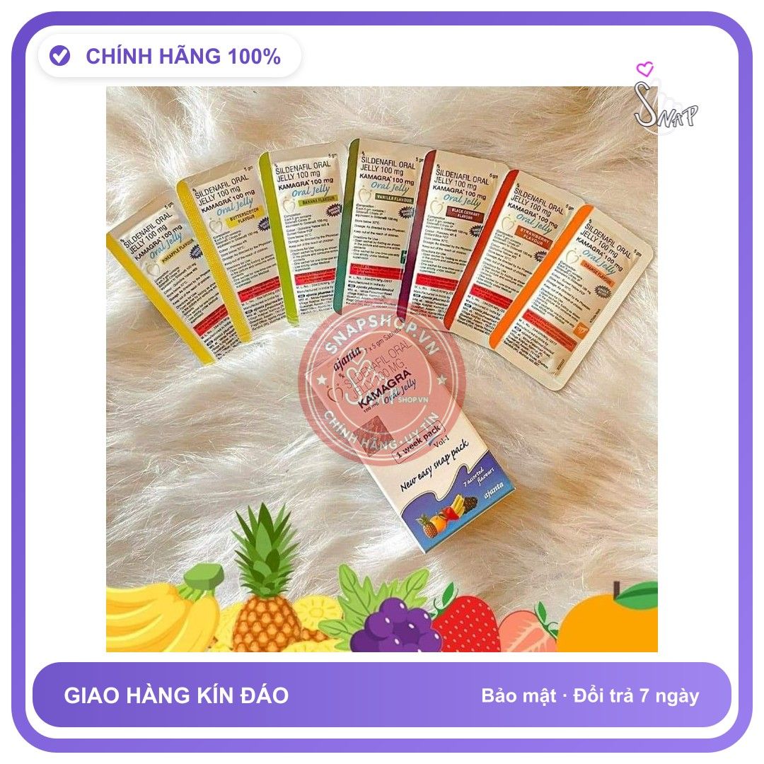 Viên uống hỗ trợ sinh lý nam ajanta Gói thạch siro, giúp cư