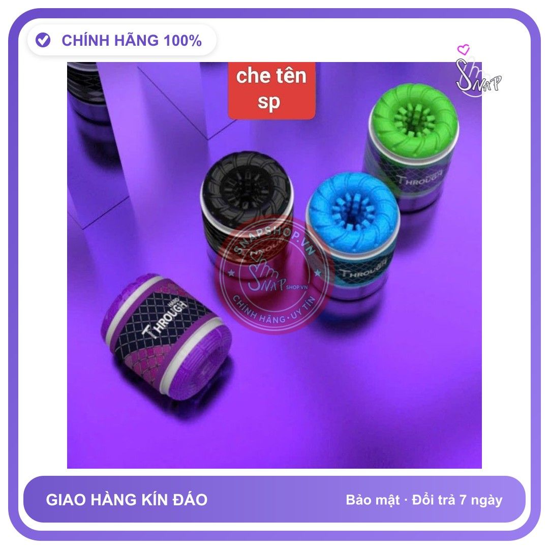 THROUGH Cốc tình yêu, 2 đầu, silicon cao cấp, tăng cảm giác,