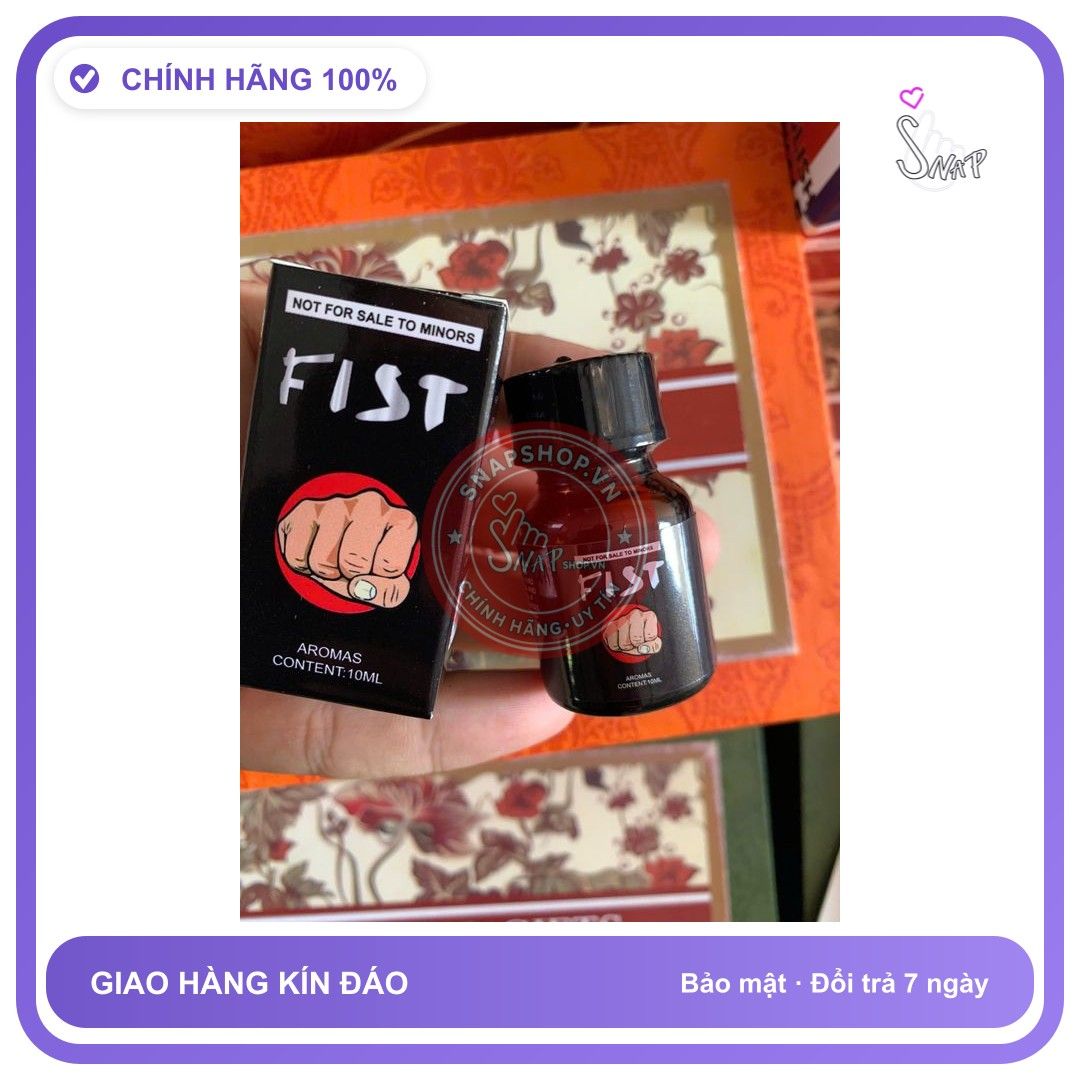 Chai hít tăng khoái cảm Popper FIST 10ml Popper Fish 10ml US