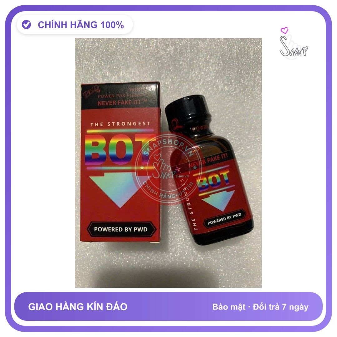 Chai hít tăng khoái cảm Popper PWD 30ml Popper 30ml BOT Giảm