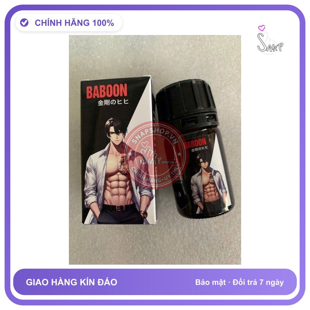 Chai hít tăng khoái cảm Popper BABOON 40ml Popper 40ml USA C