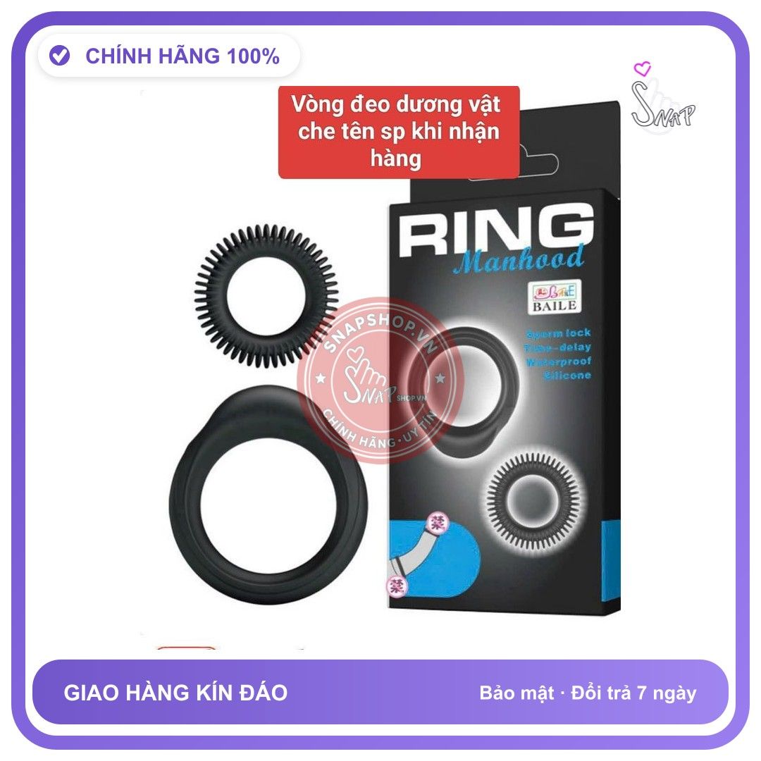 Viên uống hỗ trợ sinh lý nam BAILE Vòng đeo dương vật, Tăng 