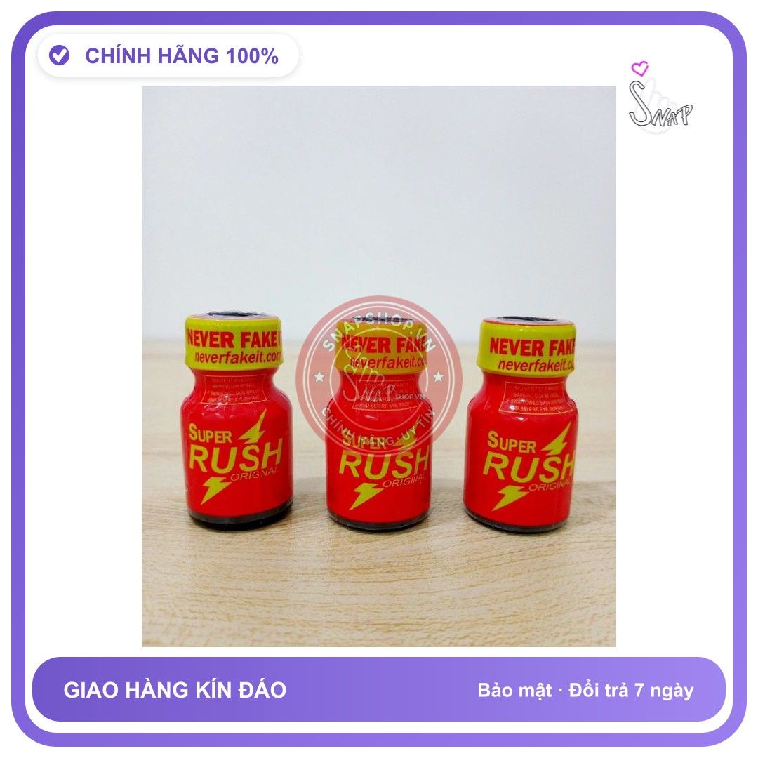 Chai hít tăng khoái cảm Popper SUPER RUSH 10ml Popper 10ml R