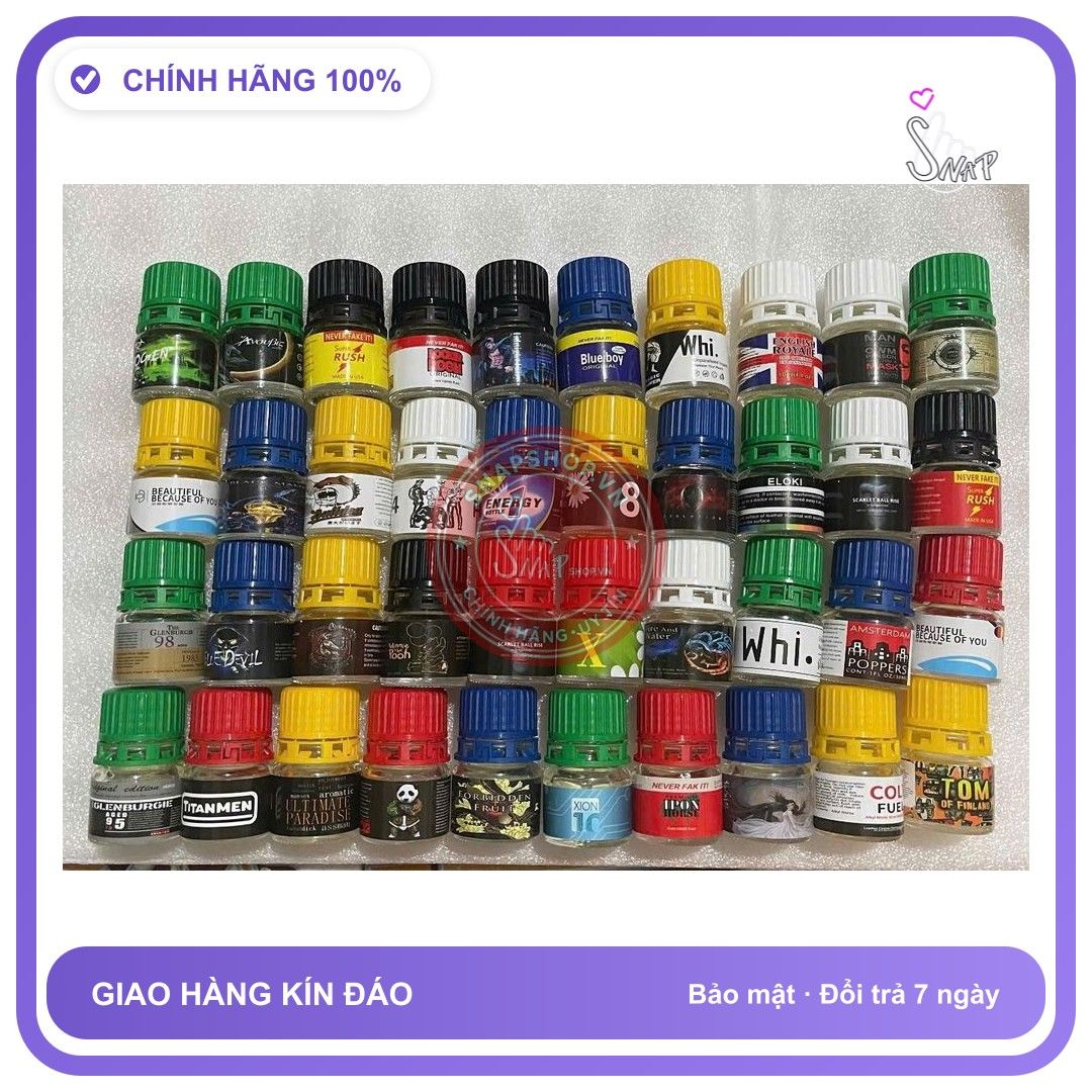 Chai hít tăng khoái cảm Popper RUSH 20ml Combo 2 chai popper