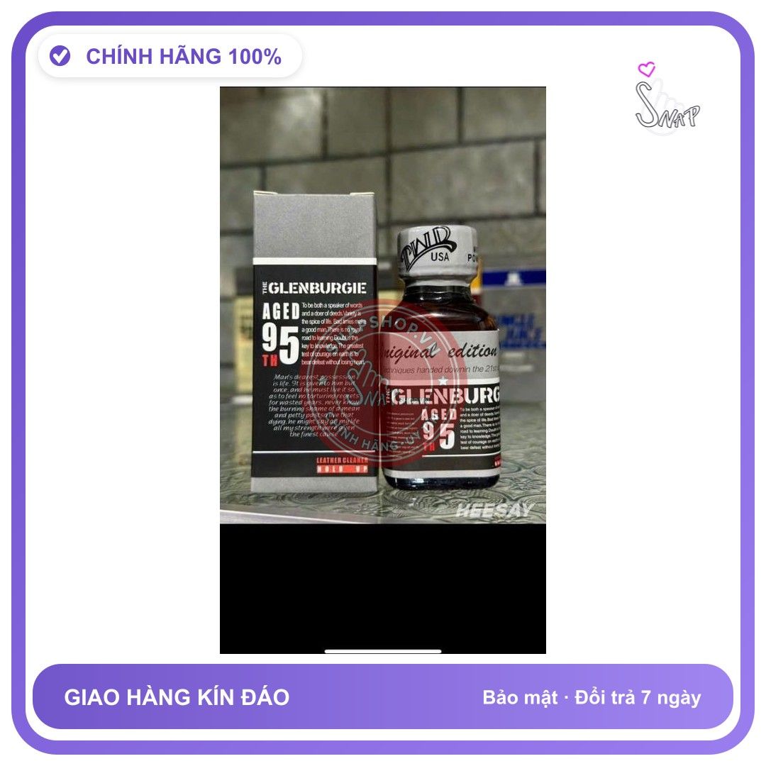 Chai hít tăng khoái cảm Popper GLENBURGIE 30ml popper 30ml u