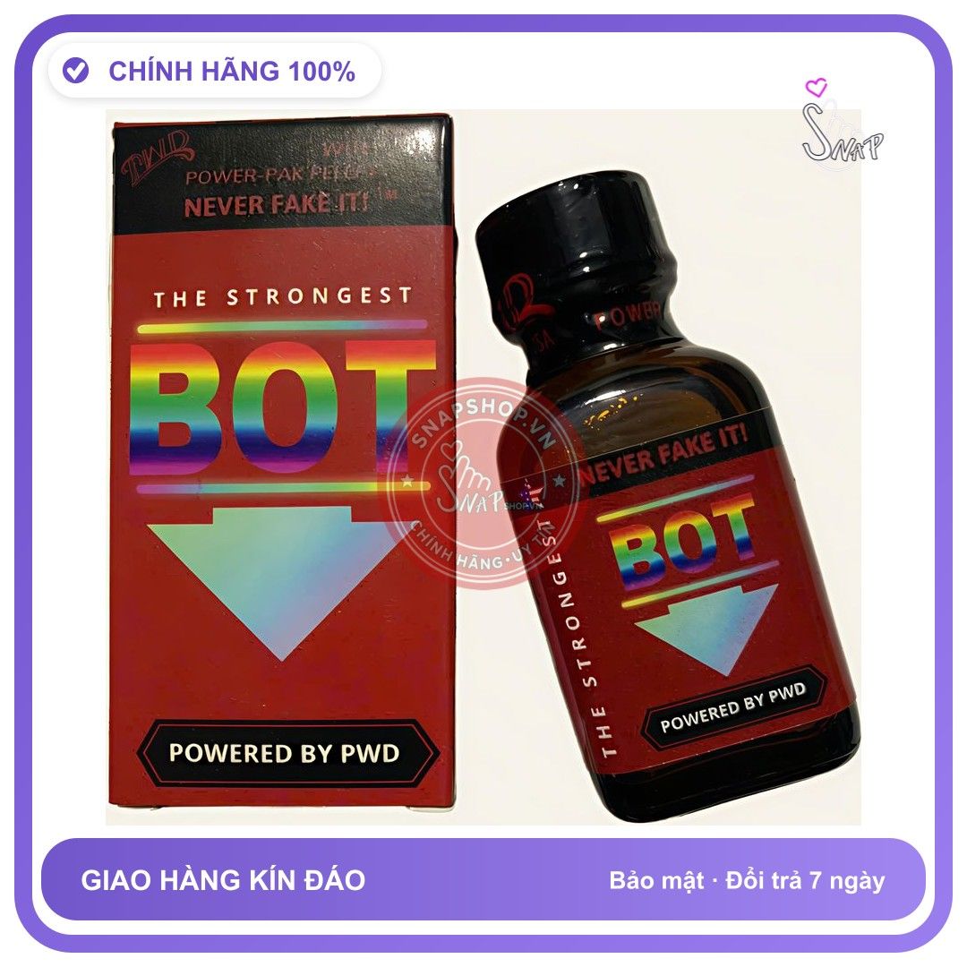 Chai hít tăng khoái cảm Popper PWD 30ml Popper BOT 30ml Usa,