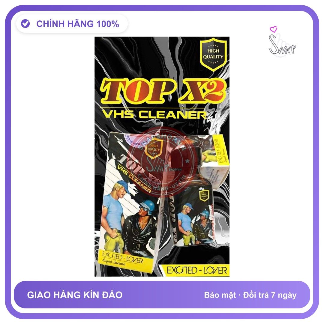 Chai hít tăng khoái cảm Popper TOP X2 30ml Popper 30ml Top X