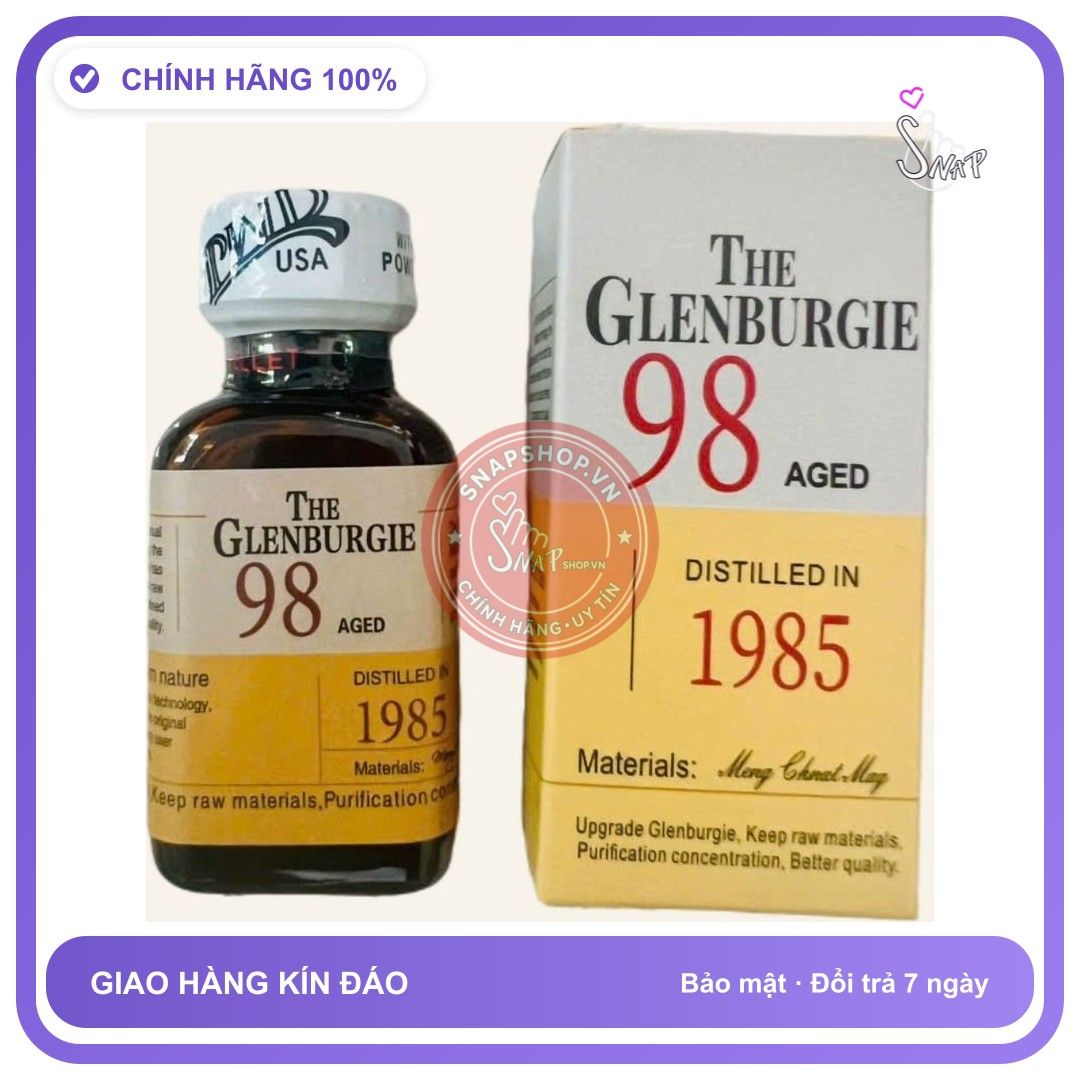 Chai hít tăng khoái cảm Popper THE GLENBURGIE 30ml Popper 30