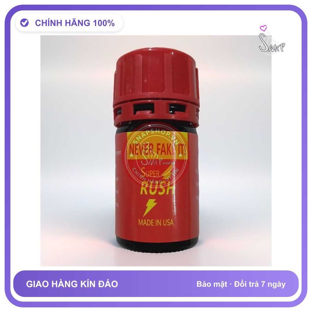 Chai hít tăng khoái cảm Popper SUPER RUSH 40ml Popper Rush 4