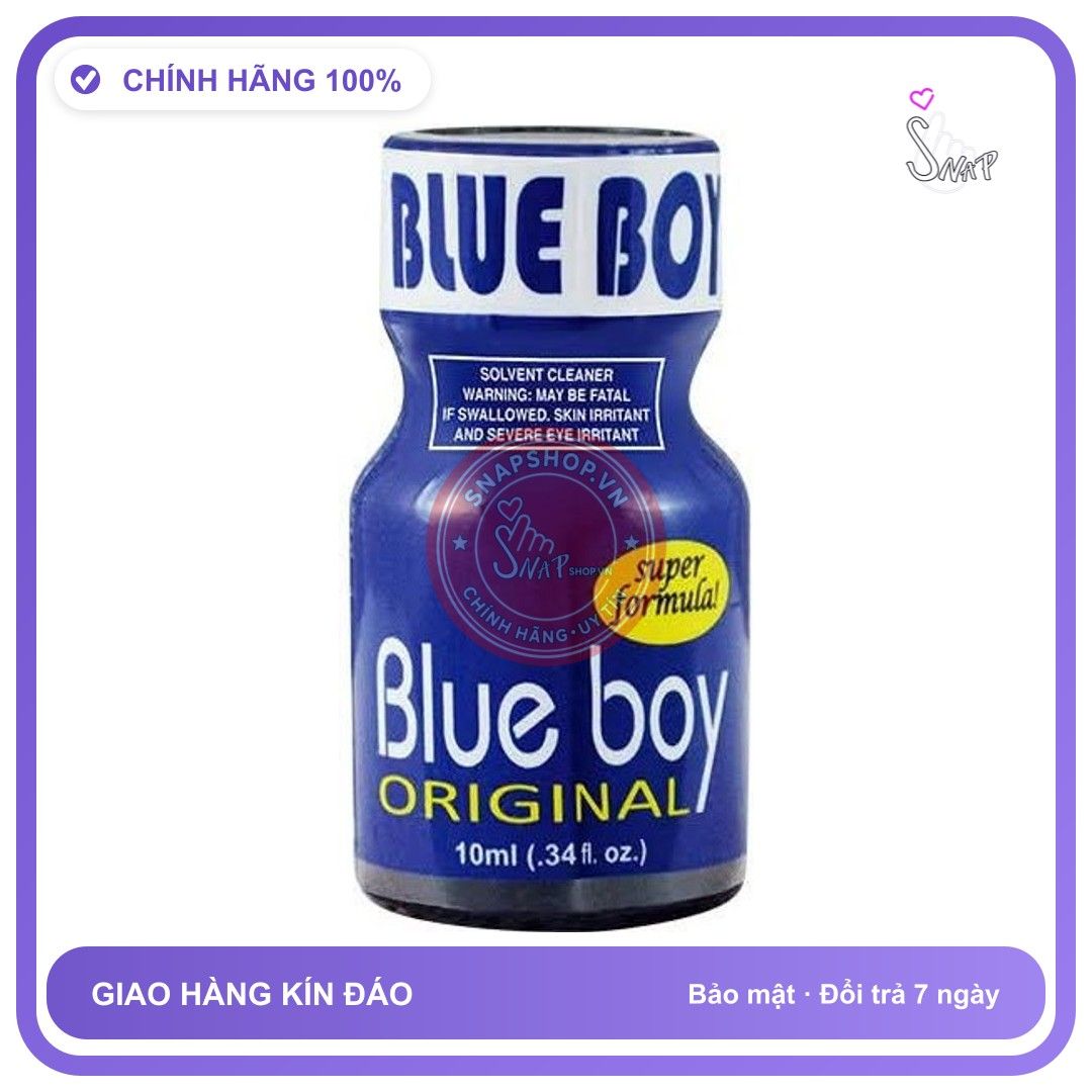 Chai hít tăng khoái cảm Popper Blue Boy 10ml Popper 10ml USA