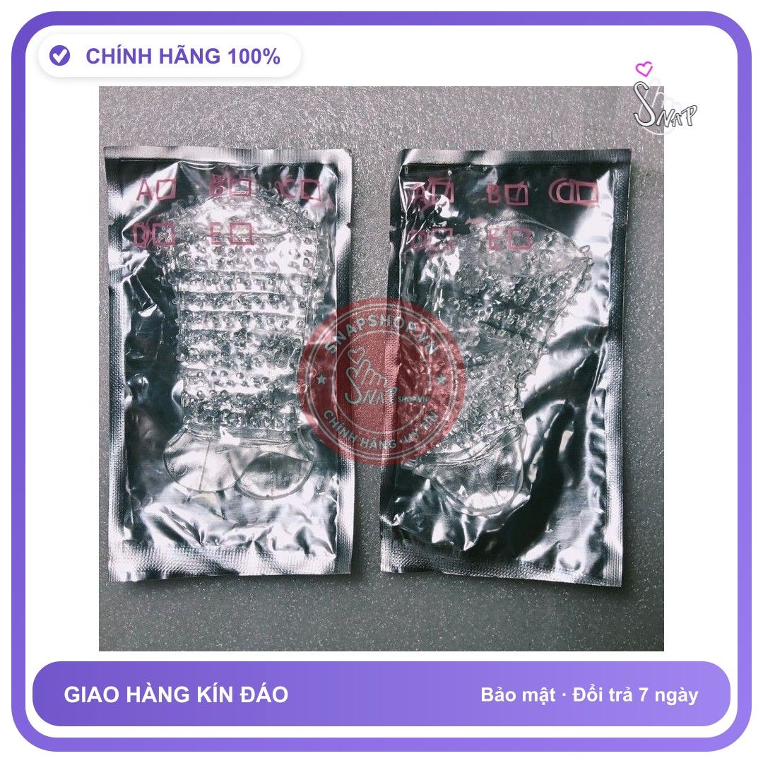 AOBOCO Bao đôn dương vật, chất liệu silicon cao cấp, 18cm, c
