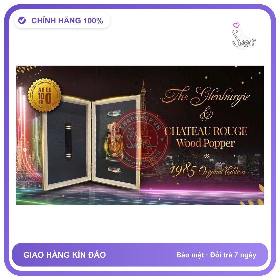 Chai hít tăng khoái cảm Popper Glenburgie 40ml Popper hộp gỗ