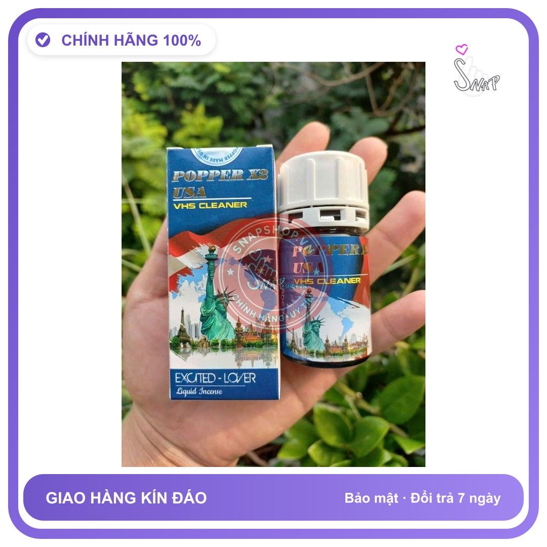 Chai hít tăng khoái cảm Popper POPPER X3 40ml Popper 40ml US
