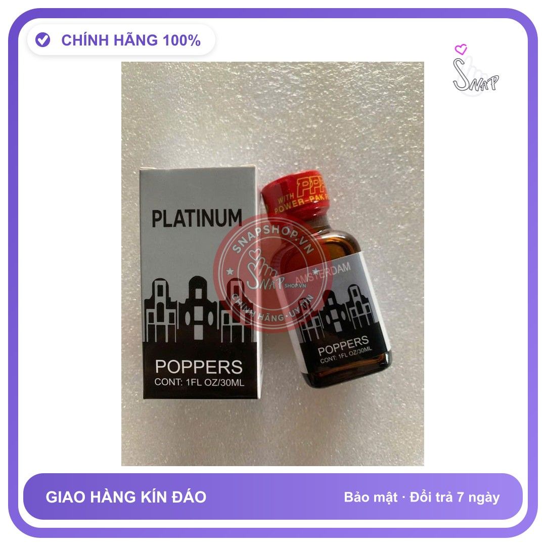 Chai hít tăng khoái cảm Popper PLATINUM 30ml Popper USA 30ml