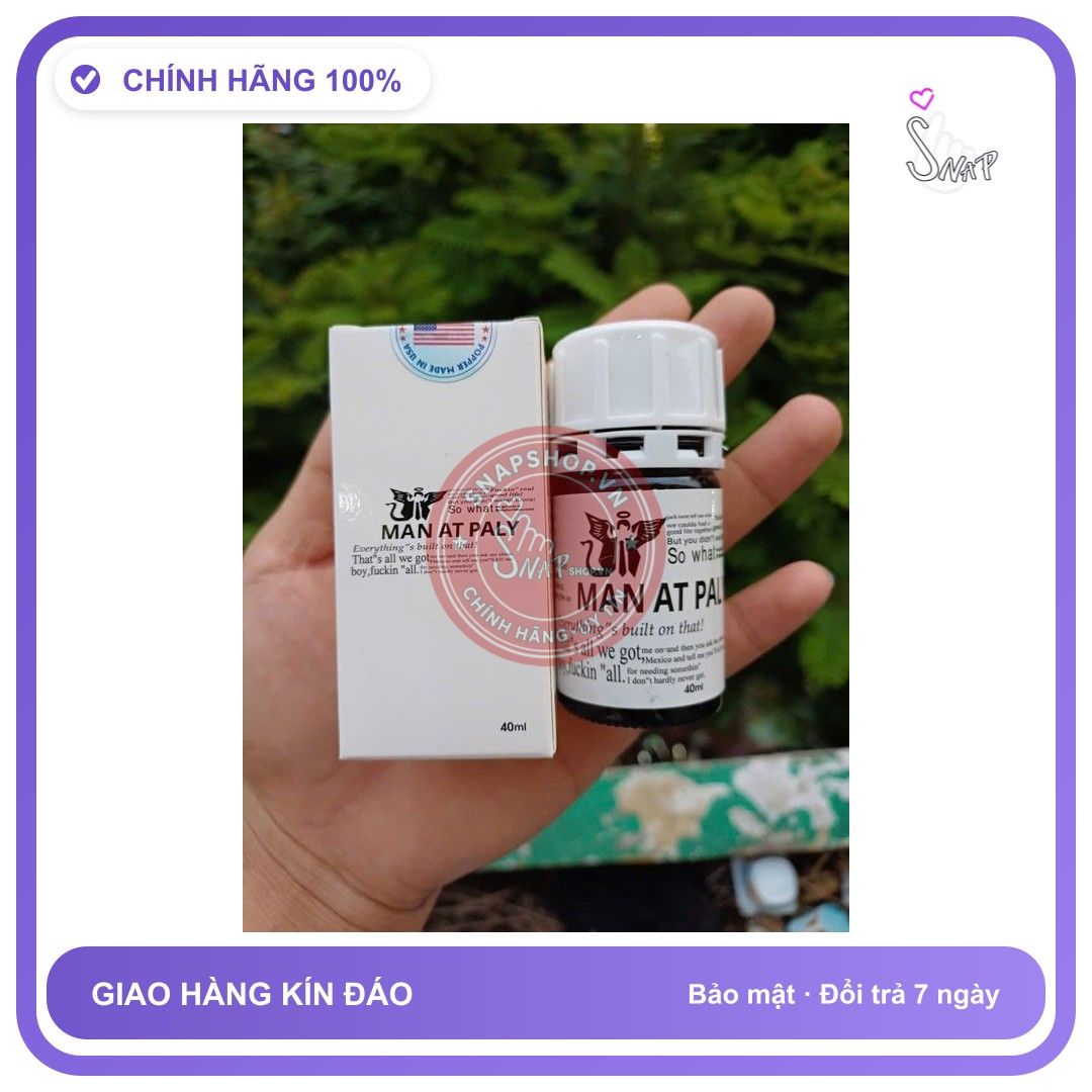 Chai hít tăng khoái cảm Popper MAN AT PALY 40ml Popper 40ml 