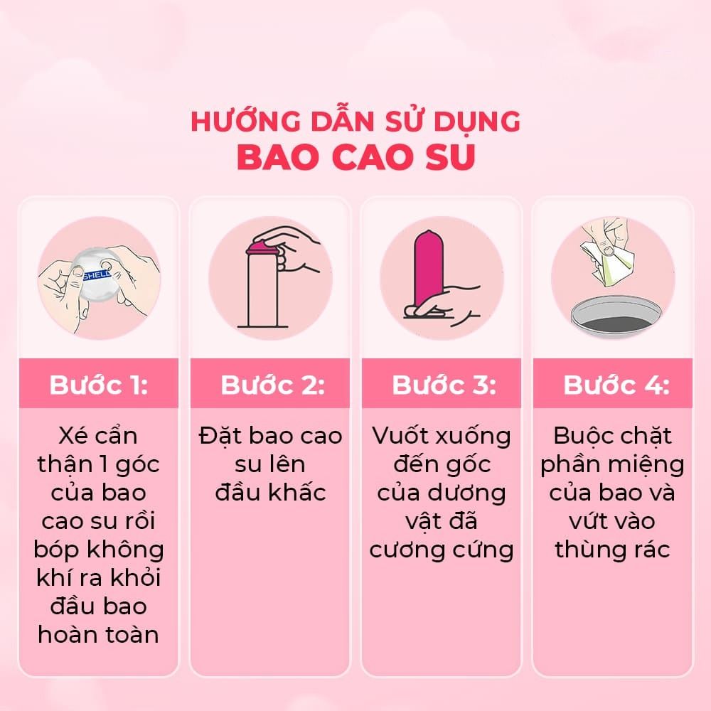 Bao cao su Shell Sensitive Prolong - Si&ecirc;u mỏng 0.03mm, hương vani - Hộp 10 c&aacute;i