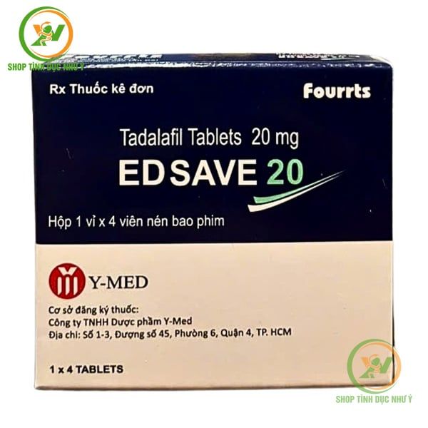 Viên uống hỗ trợ tăng cường sinh lý nam giới Edsave 20 Vỉ 4 