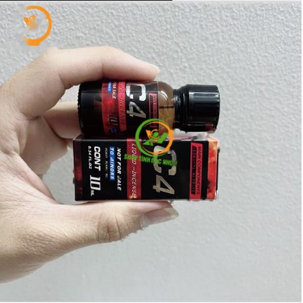 Chai hít Popper C4 đỏ tăng kích thích khoái cảm 10ml Chai 10