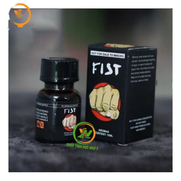 Chai hít Popper Fist 10ml tăng khoái cảm Chai 10ml Chính Hãn