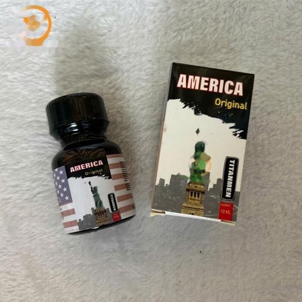 Chai hít Popper Mỹ Tăng khoái cảm cực mạnh America Chai 10ml