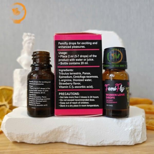 Nước hỗ trợ tăng kích thích tình cảm Femifly dạng nước cực m